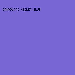 7866D4 - Crayola's Violet-Blue color image preview