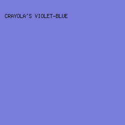 797cda - Crayola's Violet-Blue color image preview