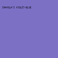 7C70C5 - Crayola's Violet-Blue color image preview