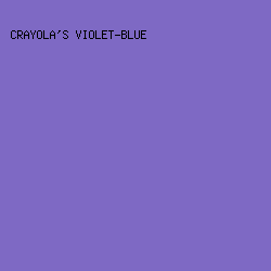 7e69c4 - Crayola's Violet-Blue color image preview