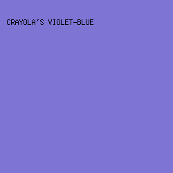 7e74d4 - Crayola's Violet-Blue color image preview