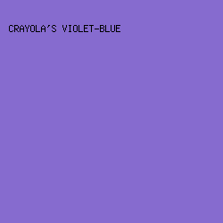866bcf - Crayola's Violet-Blue color image preview