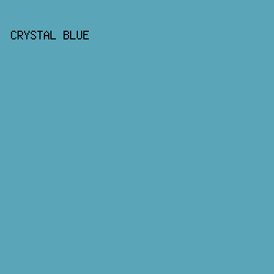 5AA5B8 - Crystal Blue color image preview