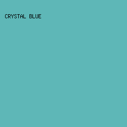 5EB7B7 - Crystal Blue color image preview