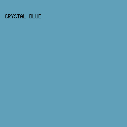 60A0B9 - Crystal Blue color image preview
