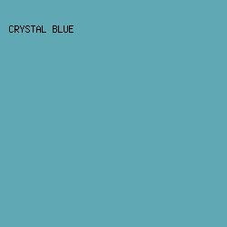 60A8B3 - Crystal Blue color image preview