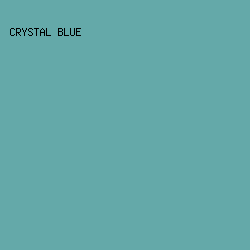 64A9A9 - Crystal Blue color image preview