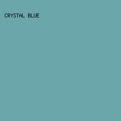 6BA6AA - Crystal Blue color image preview