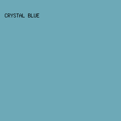 6DA9B7 - Crystal Blue color image preview