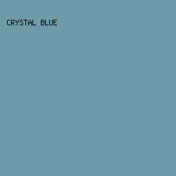 6F9AAA - Crystal Blue color image preview
