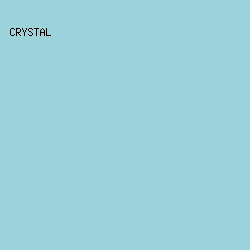 9CD2DA - Crystal color image preview