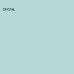 B5D9D9 - Crystal color image preview