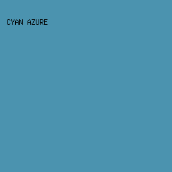 4B93AF - Cyan Azure color image preview