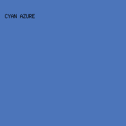 4C75BA - Cyan Azure color image preview