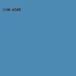 4C89B3 - Cyan Azure color image preview