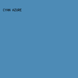 4D8BB6 - Cyan Azure color image preview