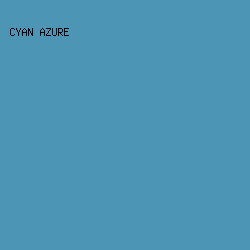4D95B4 - Cyan Azure color image preview