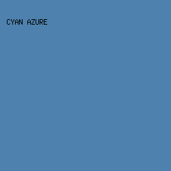 4E81AD - Cyan Azure color image preview