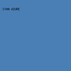 4a7fb6 - Cyan Azure color image preview