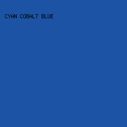 1c53a4 - Cyan Cobalt Blue color image preview