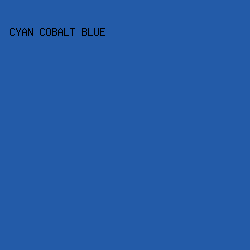 235ba8 - Cyan Cobalt Blue color image preview
