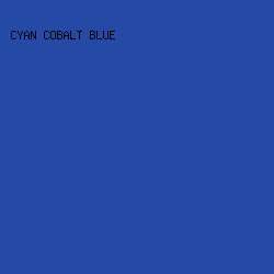 244aa5 - Cyan Cobalt Blue color image preview