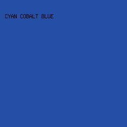 254EA5 - Cyan Cobalt Blue color image preview