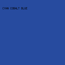 274b9f - Cyan Cobalt Blue color image preview