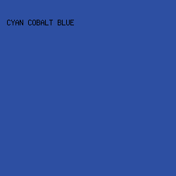2D4FA2 - Cyan Cobalt Blue color image preview