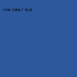 2E589C - Cyan Cobalt Blue color image preview