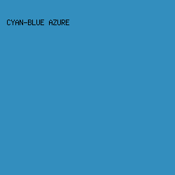 338ebe - Cyan-Blue Azure color image preview