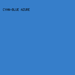 367eca - Cyan-Blue Azure color image preview