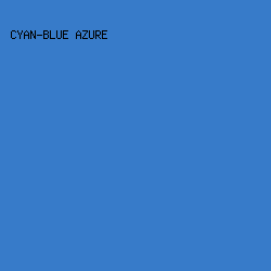 377BC9 - Cyan-Blue Azure color image preview