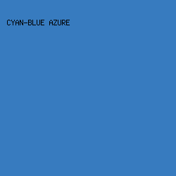 377bbf - Cyan-Blue Azure color image preview