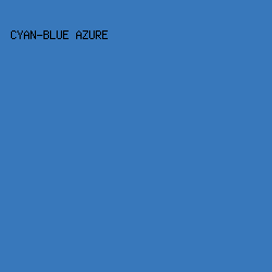 3878bb - Cyan-Blue Azure color image preview