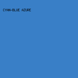 397fc7 - Cyan-Blue Azure color image preview