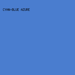 4a7dcf - Cyan-Blue Azure color image preview