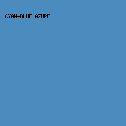4b8bbe - Cyan-Blue Azure color image preview