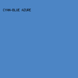4c85c5 - Cyan-Blue Azure color image preview