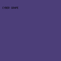 4C3E79 - Cyber Grape color image preview