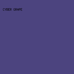 4C447F - Cyber Grape color image preview