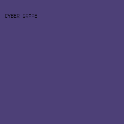 4D4077 - Cyber Grape color image preview