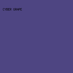 4E4582 - Cyber Grape color image preview