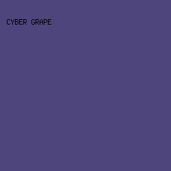 4F457D - Cyber Grape color image preview