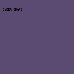 5B4A71 - Cyber Grape color image preview