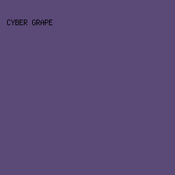 5B4A78 - Cyber Grape color image preview