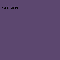 5C476F - Cyber Grape color image preview