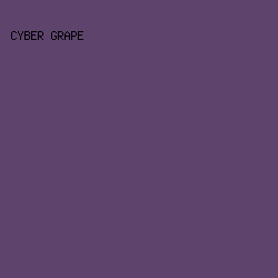 5E446D - Cyber Grape color image preview