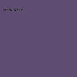 5E4C73 - Cyber Grape color image preview