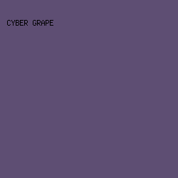5E4E73 - Cyber Grape color image preview
